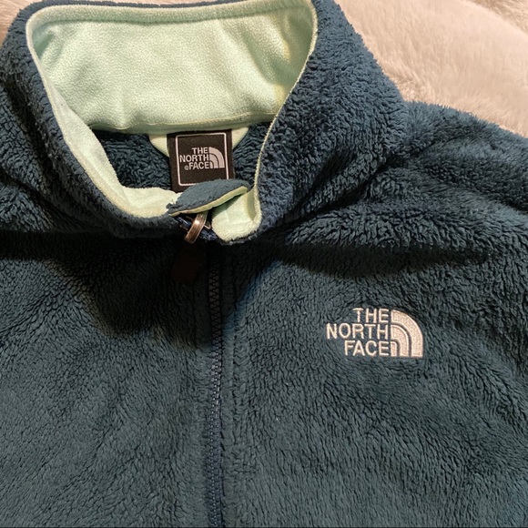 North Face Teal Fleece Zip-Up - Picture 2 of 7